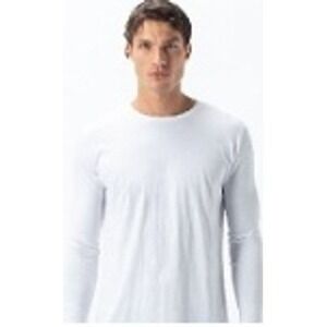 Royal Avalon Sun-Ray Mens White Long Sleeve Bamboo Cotton UPF 50+ T-Shirt L